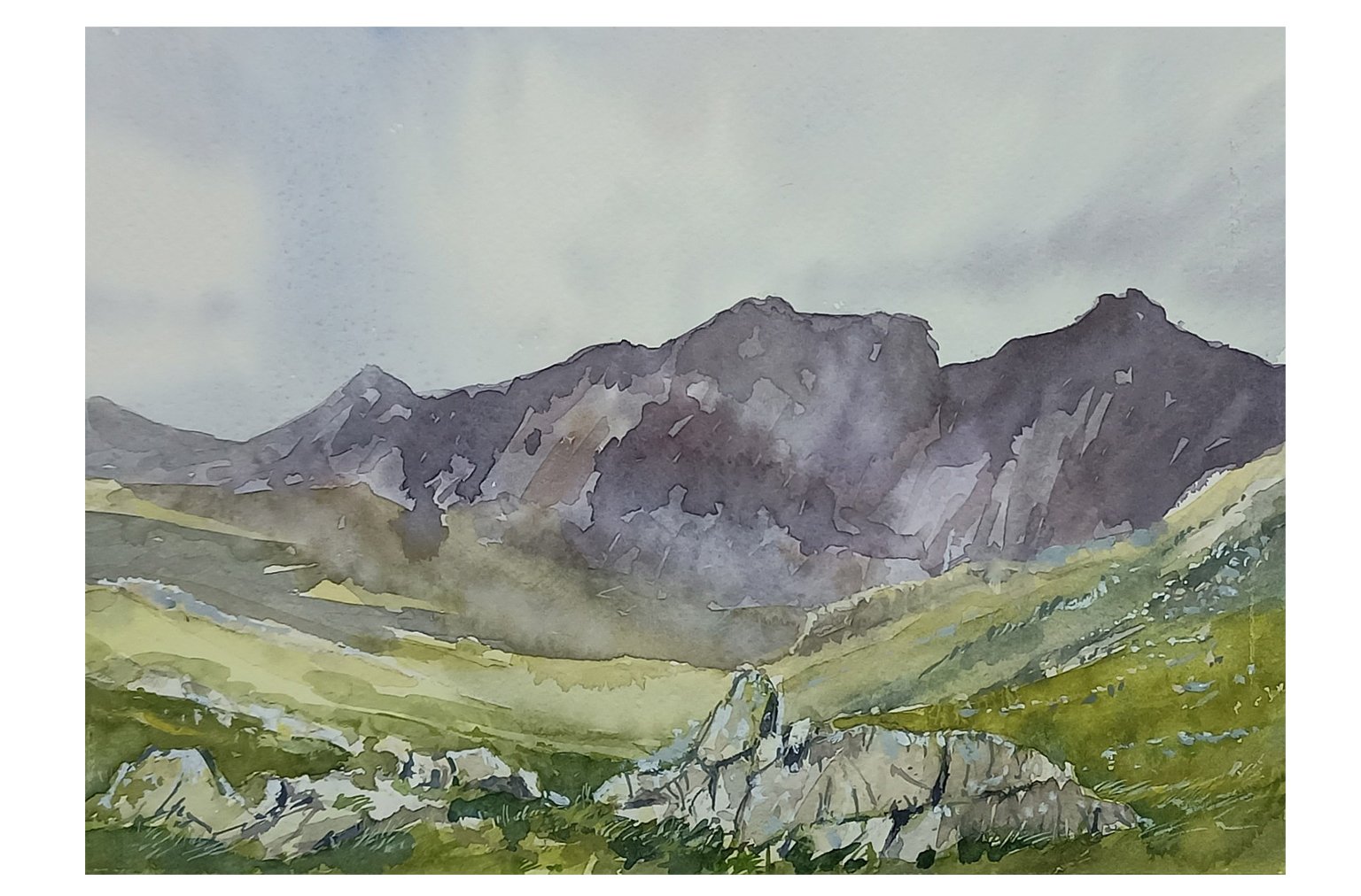 Scafells from Cold Pike